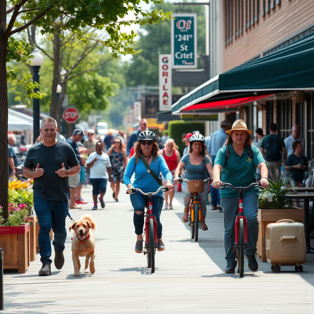 A scenic view of historic downtown Cheney, showing the classic brick architecture and the quiet, wide streets characteristic of the Palouse region.
